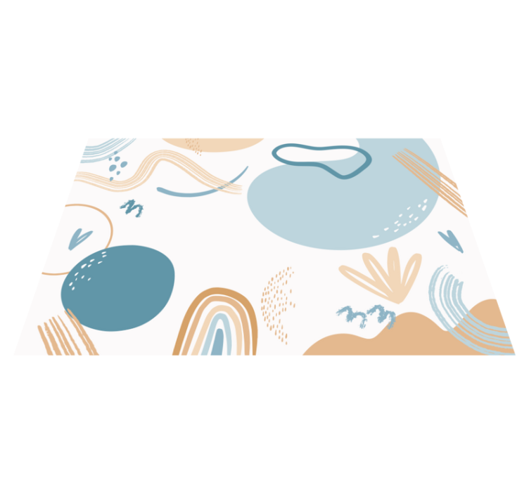 乙烯基地毯几何彩色形状 - TenStickers