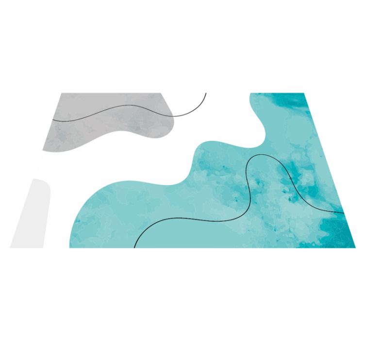 乙烯基地毯几何水彩形状 - TenStickers