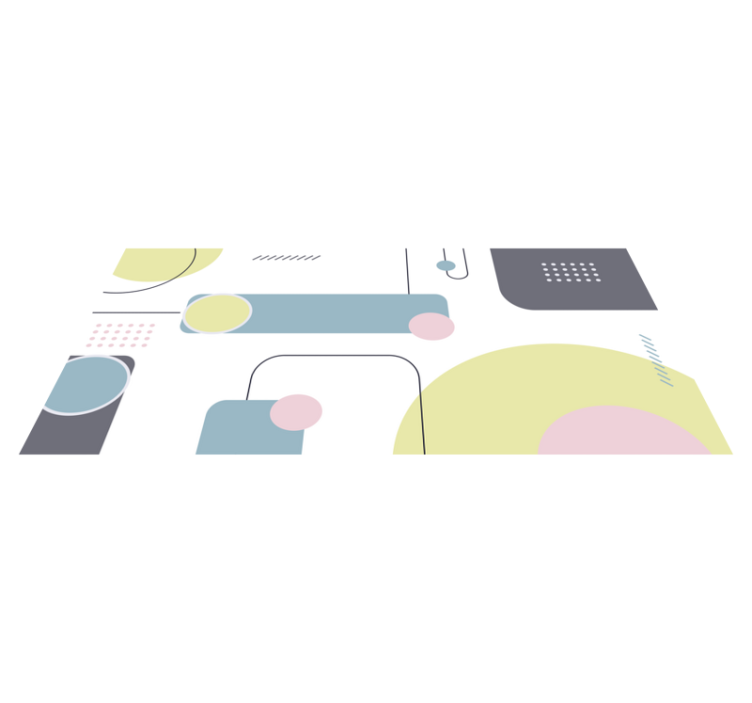 乙烯基地毯几何粉彩几何背景 - TenStickers