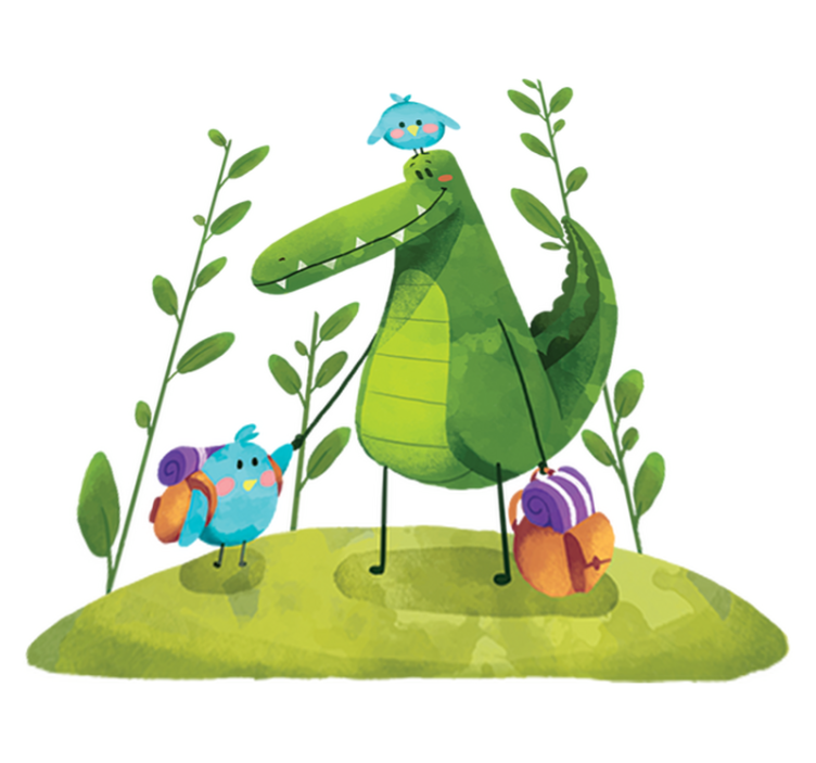 乙烯基地毯 儿童 沼泽朋友 - TenStickers