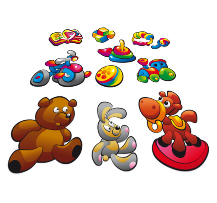 乙烯基地毯 儿童 玩具贴纸收藏 - TenStickers