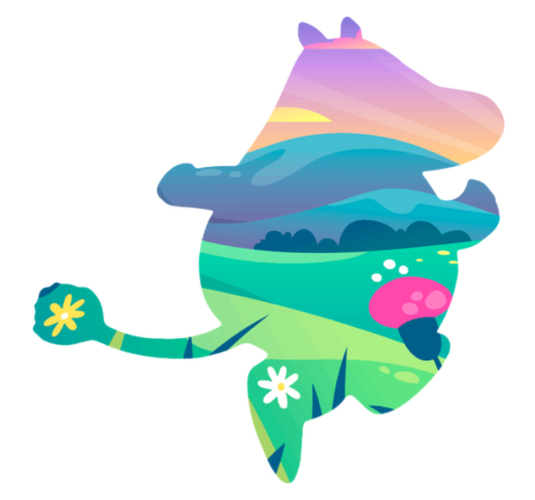 乙烯基地毯 儿童 冒险者的姆明世界 - TenStickers