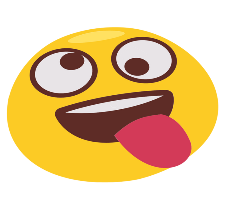 乙烯基地毯 儿童 玩乐表情符号脸 - TenStickers