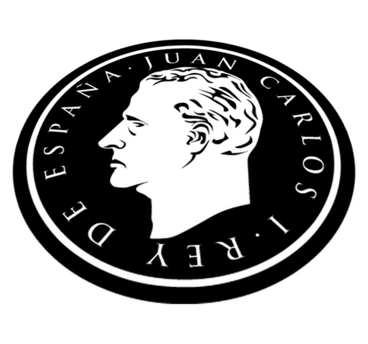卧室乙烯基地毯 西班牙国王图案胶粘剂 - TenStickers
