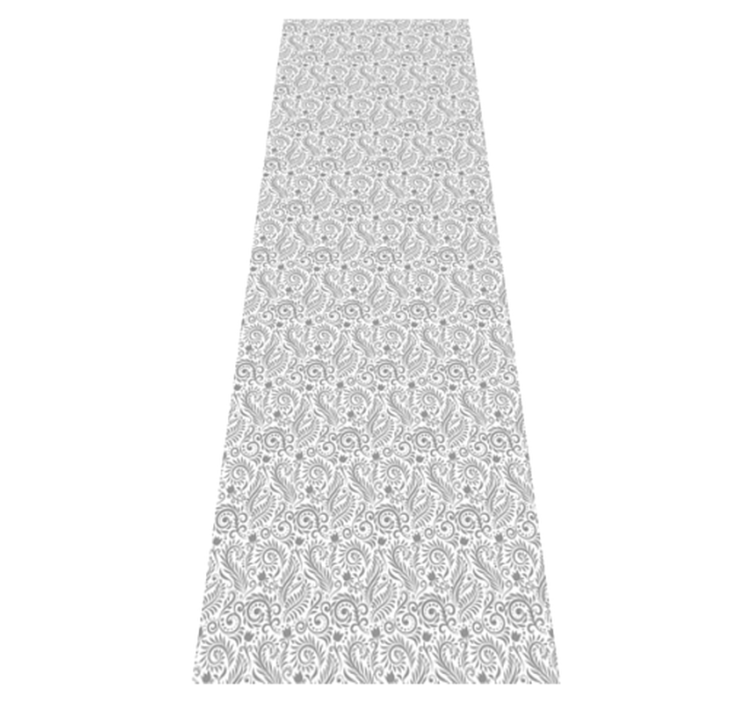 乙烯基地毯研究复古 ornamental flowers - TenStickers