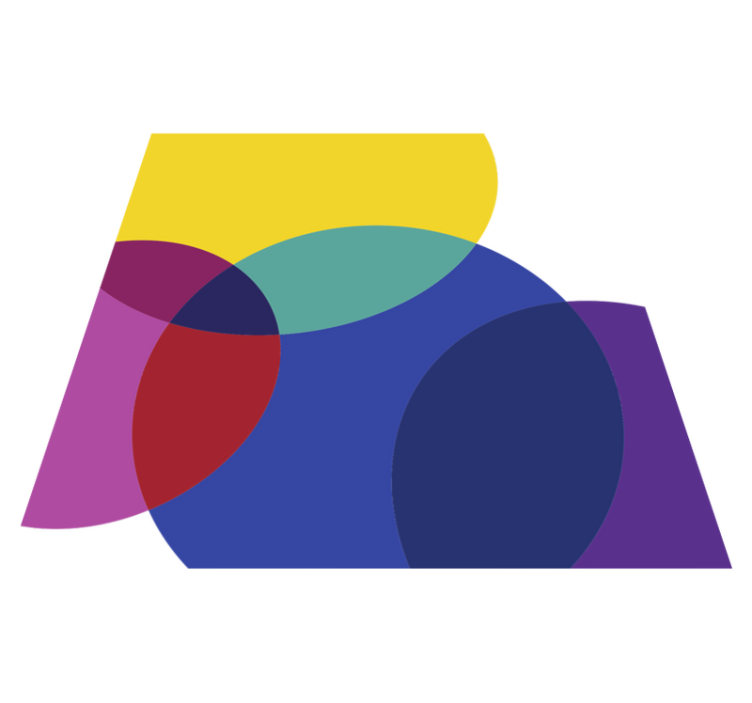 乙烯基地毯几何 几何色彩 - TenStickers