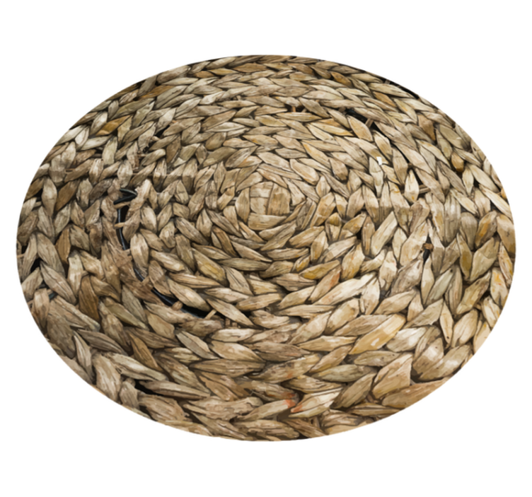 乙烯基地毯质地 圆形编织 - TenStickers