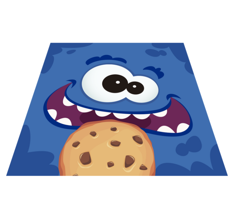 乙烯基地毯 儿童 饼干怪兽的喜悦 - TenStickers