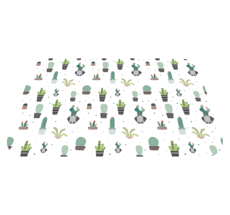 乙烯基花草地毯 仙人掌图案 - TenStickers