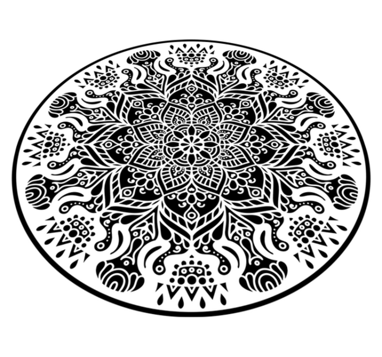 乙烯基地毯 复杂的曼陀罗设计 - TenStickers