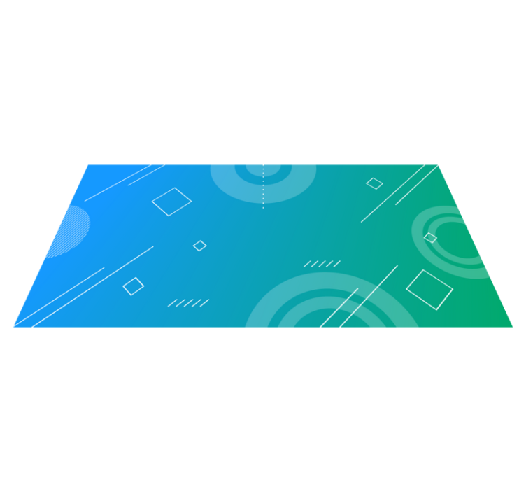 乙烯基地毯几何 抽象几何渐变 - TenStickers