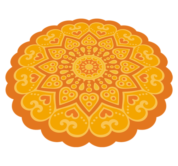 乙烯基地毯 曼陀罗地板装饰 - TenStickers