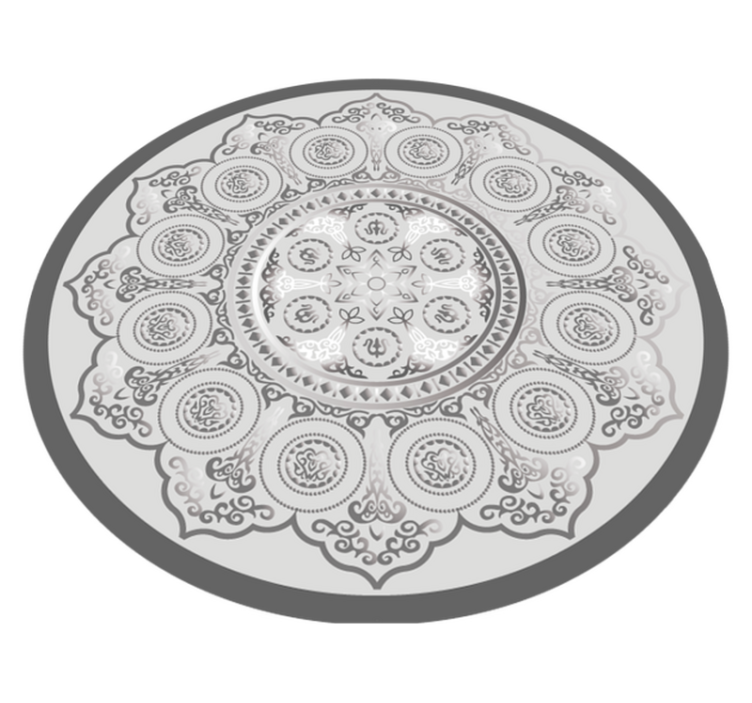 乙烯基地毯 曼陀罗图案叠加 - TenStickers