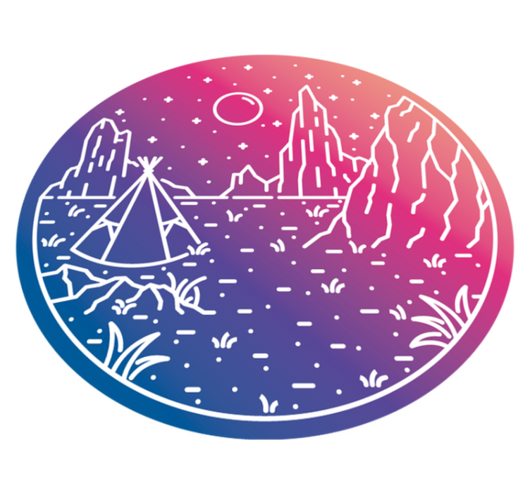 美国现代地毯的晚间甜点 - TenStickers