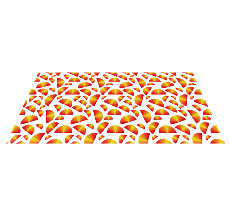 乙烯基地毯几何 环状图案阵列 - TenStickers