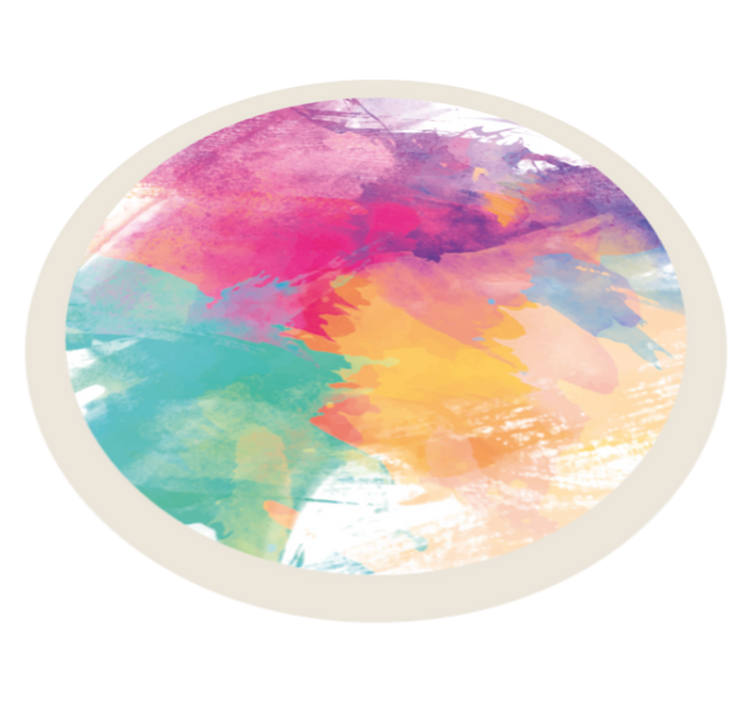 乙烯基地毯质地 彩色水彩溅 - TenStickers