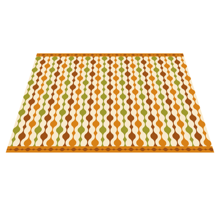 乙烯基地毯条纹 波浪线设计 - TenStickers