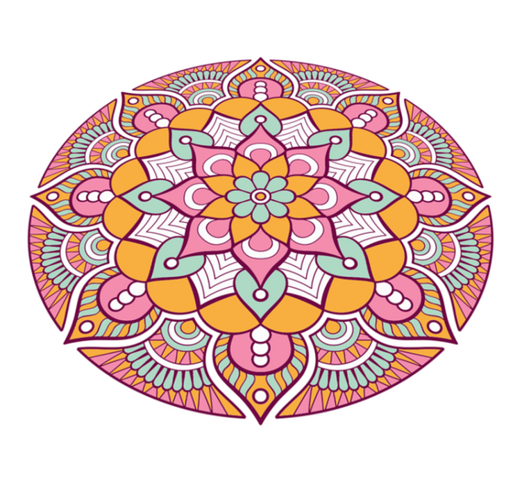 乙烯基地毯生动花卉概念 - TenStickers