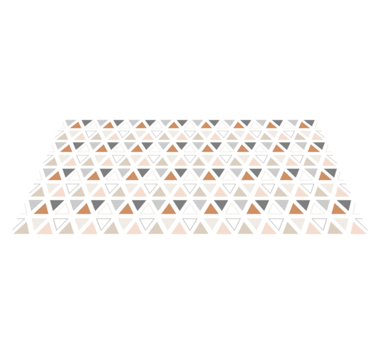 乙烯基地毯几何三角形图案设计 - TenStickers