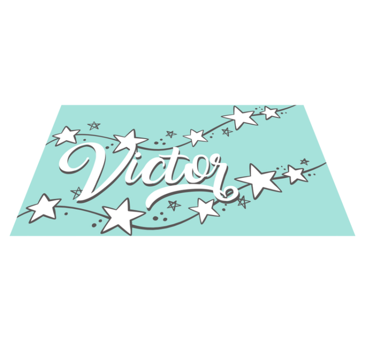 乙烯基地毯名称 可定制的星尘 - TenStickers