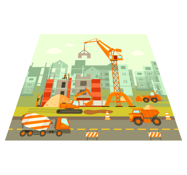 乙烯基地毯 儿童 建筑游乐场 - TenStickers