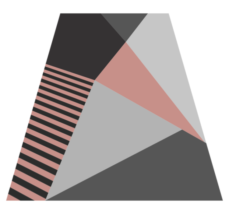 乙烯基地毯三角几何图案 - TenStickers