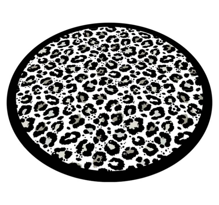 乙烯基地毯动物印花豹纹圆形 - TenStickers