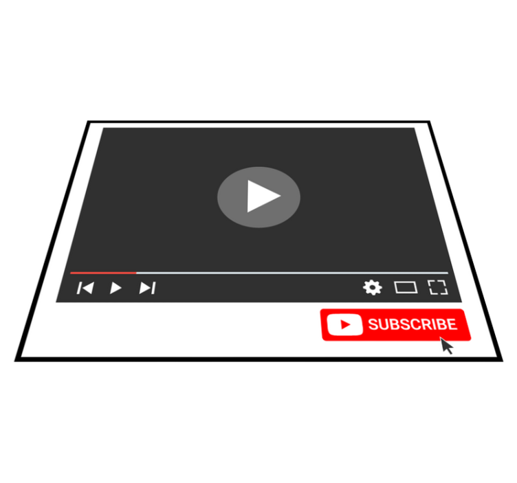 Youtube订阅按钮自定义乙烯基地毯 - TenStickers