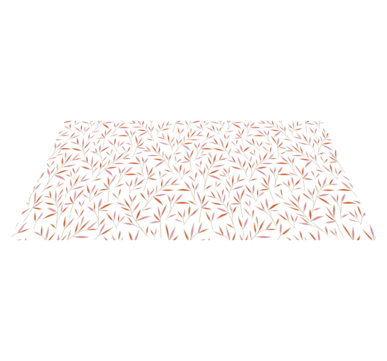 乙烯基花草地毯精致叶子图案 - TenStickers