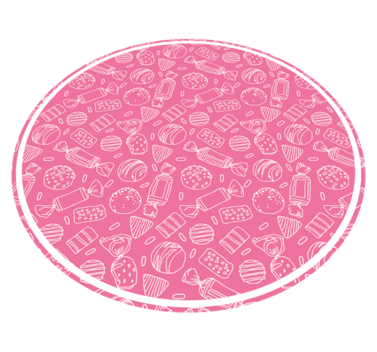 乙烯基地毯卡德妮粉色图案 - TenStickers