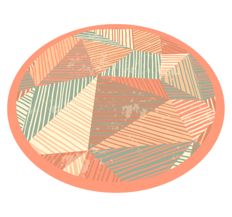 乙烯基地毯几何三角形色彩游戏 - TenStickers