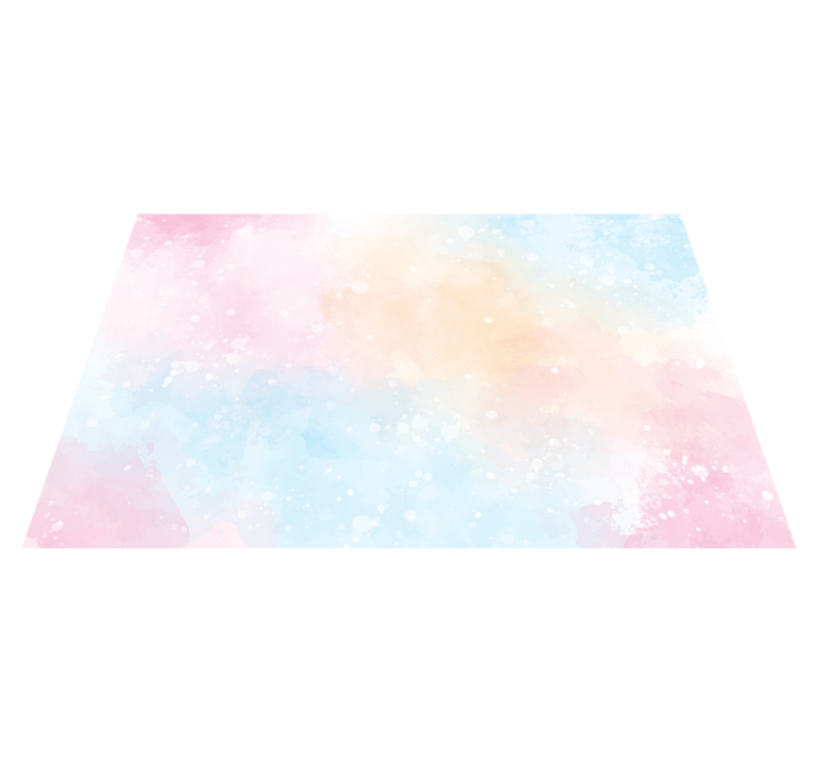 抽象水彩画青少年乙烯基地毯 - TenStickers