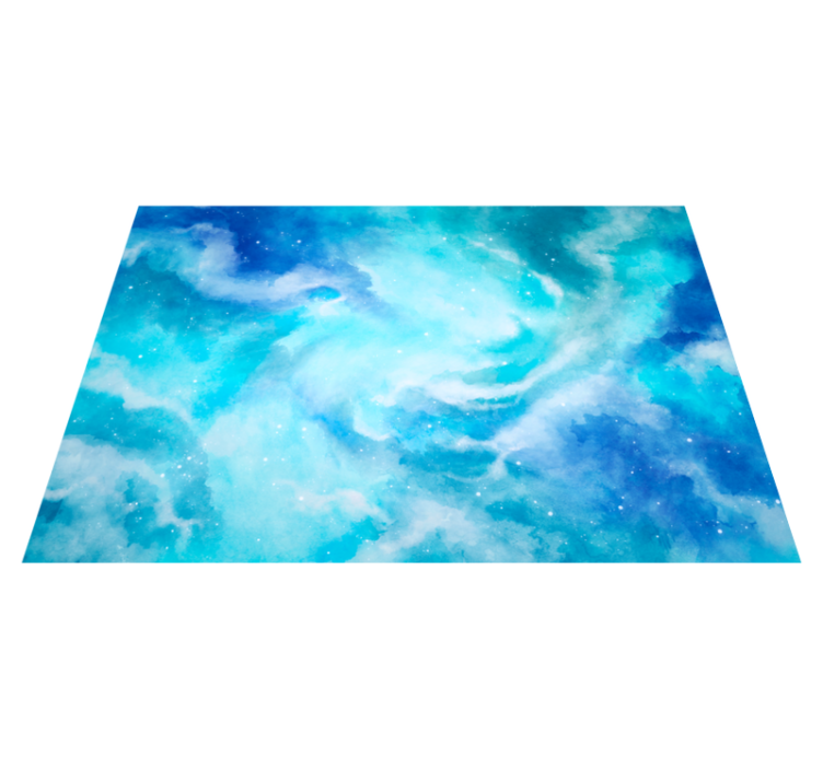 乙烯基地毯 天体水彩画 - TenStickers