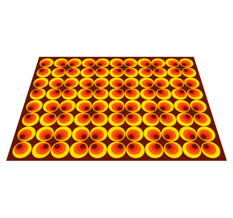 乙烯基地毯质地活力圆形图案 - TenStickers