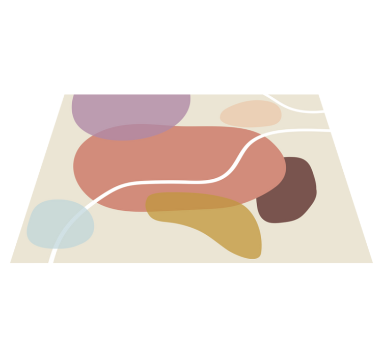 乙烯基地毯展现自然有机形状 - TenStickers