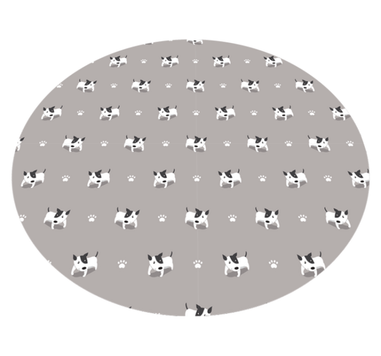 乙烯基地毯动物可爱小狗图案 - TenStickers