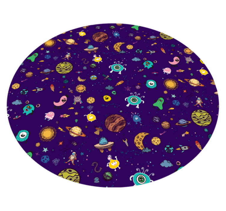 乙烯基地毯宇宙生物探险 - TenStickers