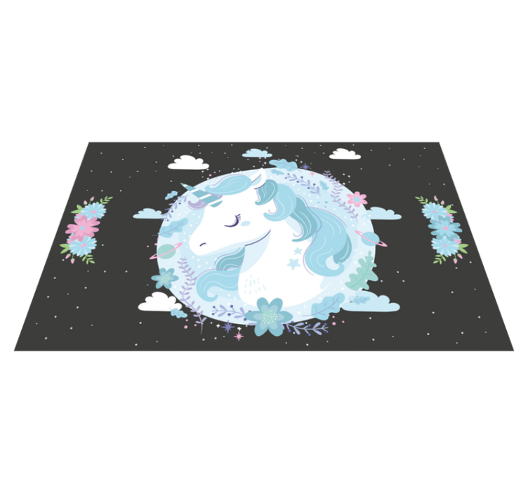 乙烯基地毯 儿童 梦幻独角兽场景 - TenStickers