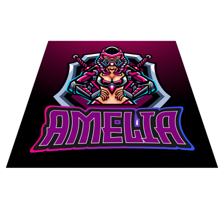 乙烯基地毯 游戏女英雄命名款 - TenStickers