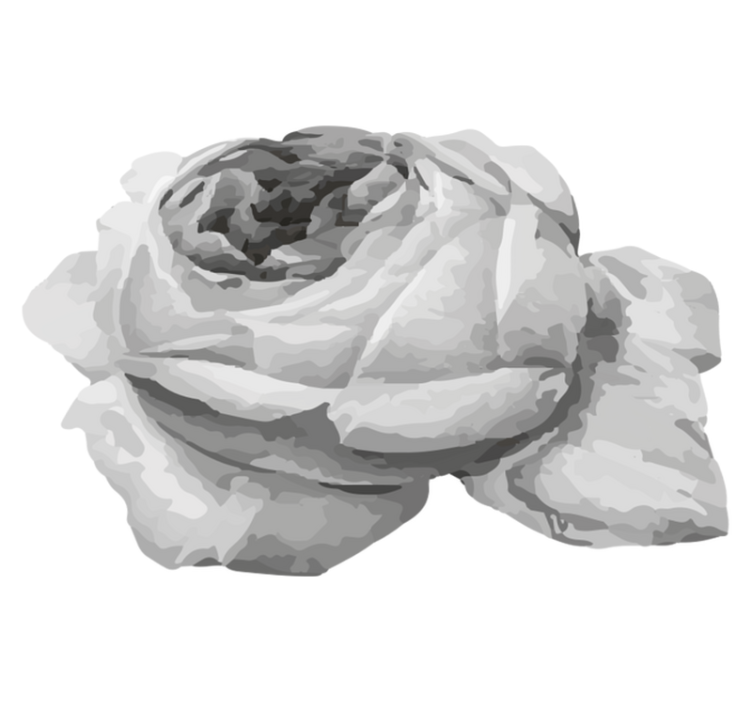 乙烯基花草地毯玫瑰花绽放 - TenStickers