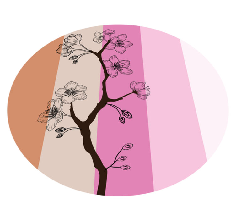 乙烯基花草地毯樱花优雅风情 - TenStickers