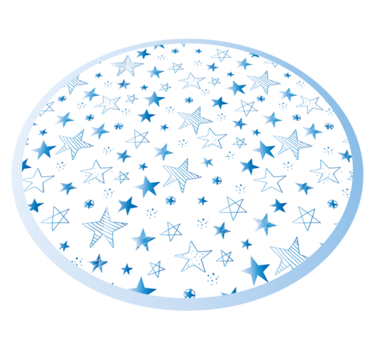 乙烯基地毯托儿所星空蓝图案 - TenStickers