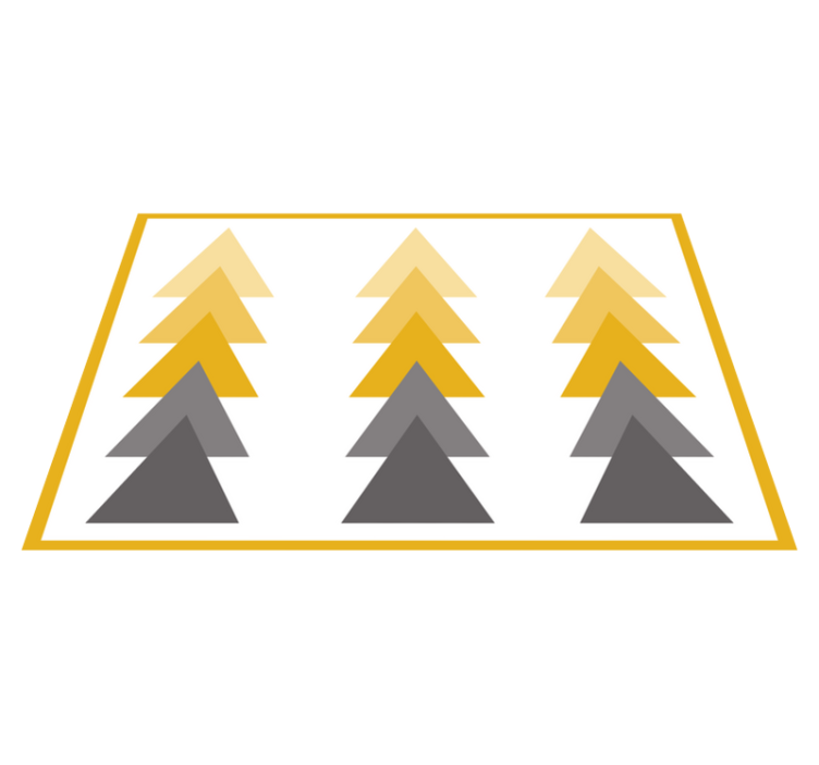 乙烯基地毯几何三角形色彩瀑布 - TenStickers