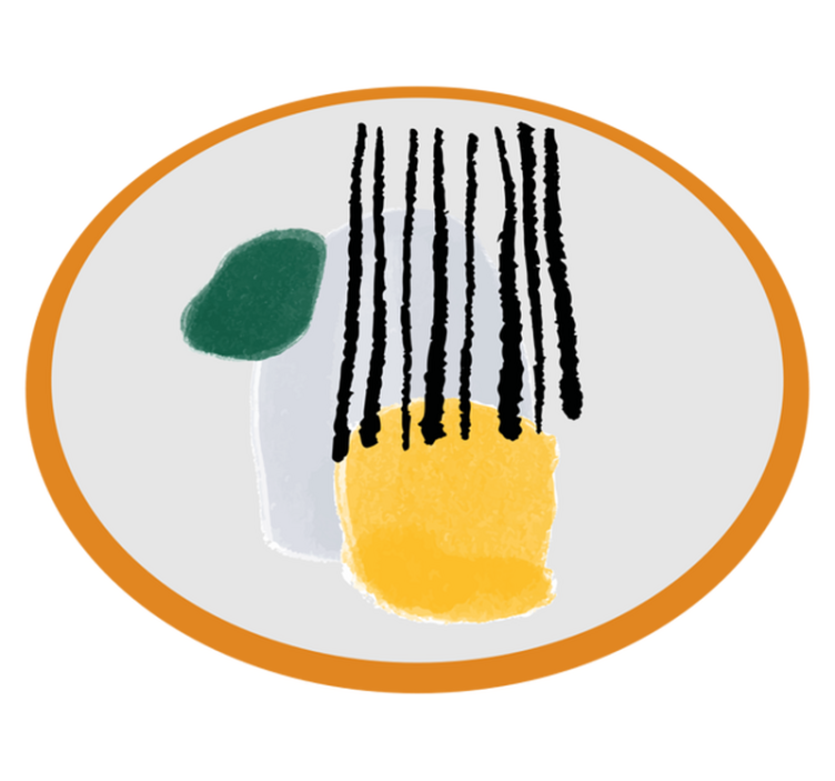 极简主义几何色彩片段 - TenStickers