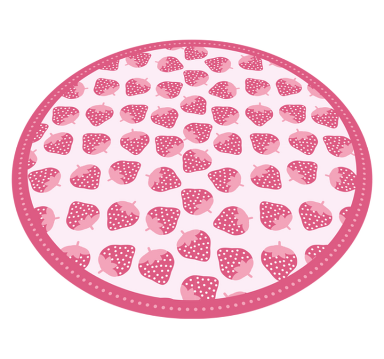 乙烯基厨房地毯草莓甜蜜图案 - TenStickers