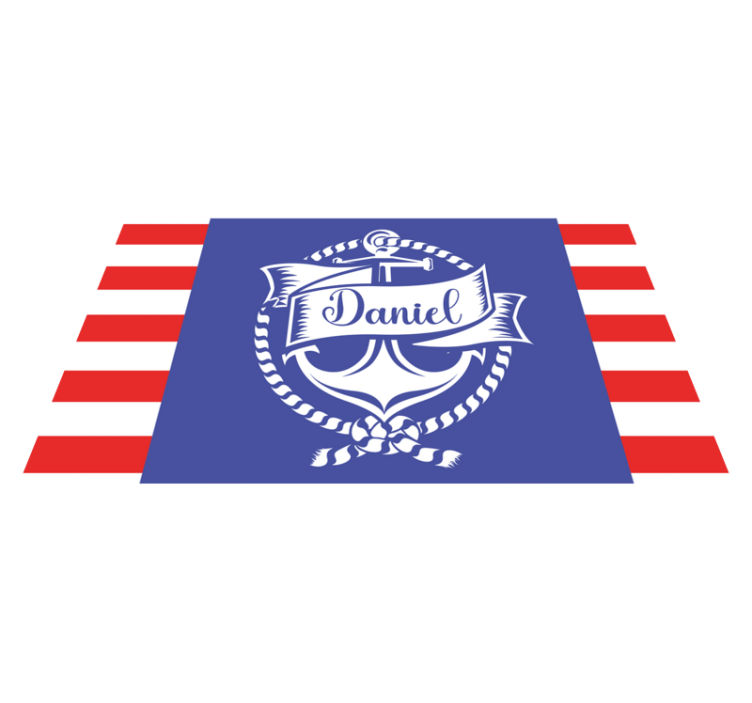 乙烯基地毯名称海洋锚设计 - TenStickers