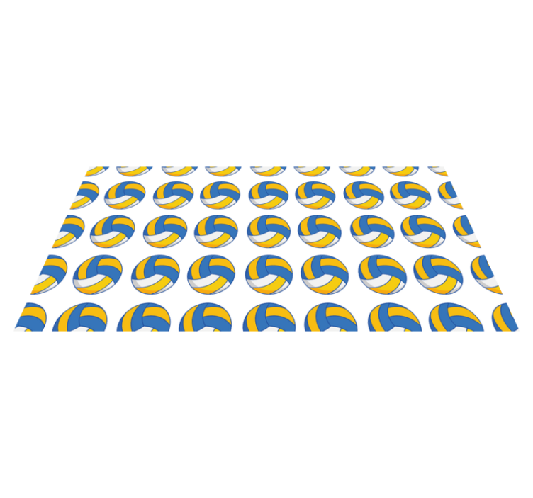 大排球图案卧室地毯 - TenStickers