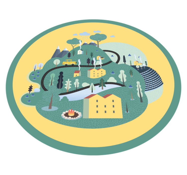 乙烯基地毯道路带你畅游趣味风景 - TenStickers