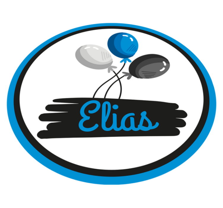 乙烯基地毯定制灰蓝色气球 - TenStickers