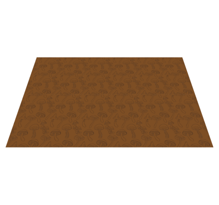 乙烯基地毯特性：蘑菇图案设计 - TenStickers